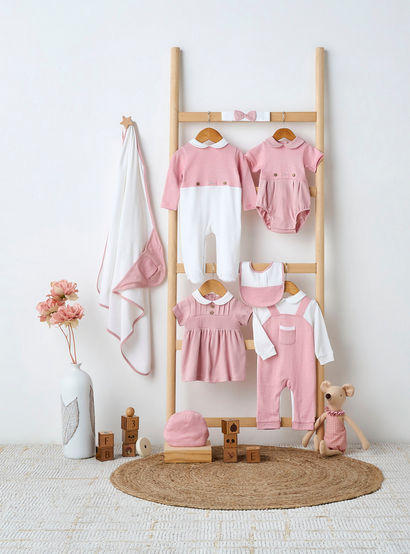 Giggles Girls A-line Dress with Smock Detail - Cotton - Short Sleeves - Peter Pan Collar-baby-girls-clothing-dressesandjumpsuits-image-6