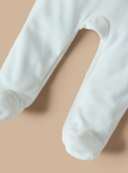 Giggles Solid Velour Collared Sleepsuit with Button Detail-baby-boys-clothing-nightwear-sleepsuits-image-4
