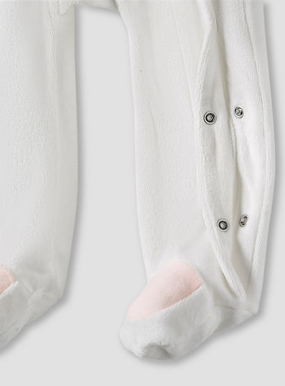 Juniors Textured Velour Footed Sleepsuit with Long Sleeves - Set of 2-baby-girls-clothing-nightwear-sleepsuits-image-5