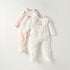 Juniors Textured Velour Footed Sleepsuit with Long Sleeves - Set of 2 - Multicolour / 9-12 mths