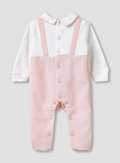 Giggles Collared Sleepsuit with Closed Feet - Cotton - Long Sleeves-baby-girls-clothing-nightwear-sleepsuits-image-2