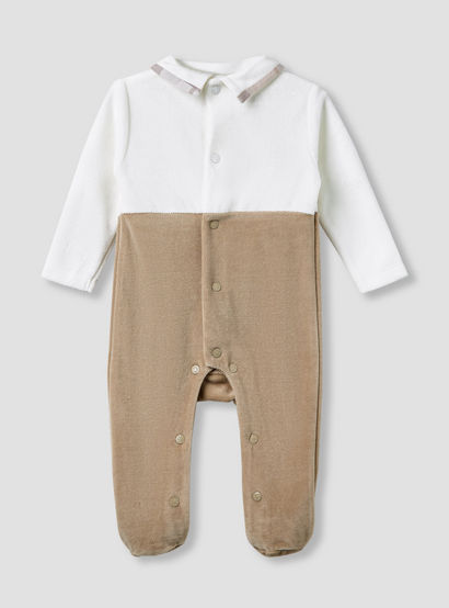 Giggles Collared Sleepsuit with Closed Feet - Cotton - Long Sleeves-baby-boys-clothing-nightwear-sleepsuits-image-2