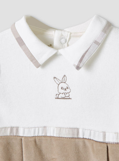 Giggles Collared Sleepsuit with Closed Feet - Cotton - Long Sleeves-baby-boys-clothing-nightwear-sleepsuits-image-3