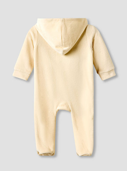 Juniors Hooded Sleepsuit with Dinosaur Applique - Long Sleeves-baby-boys-clothing-nightwear-sleepsuits-image-2