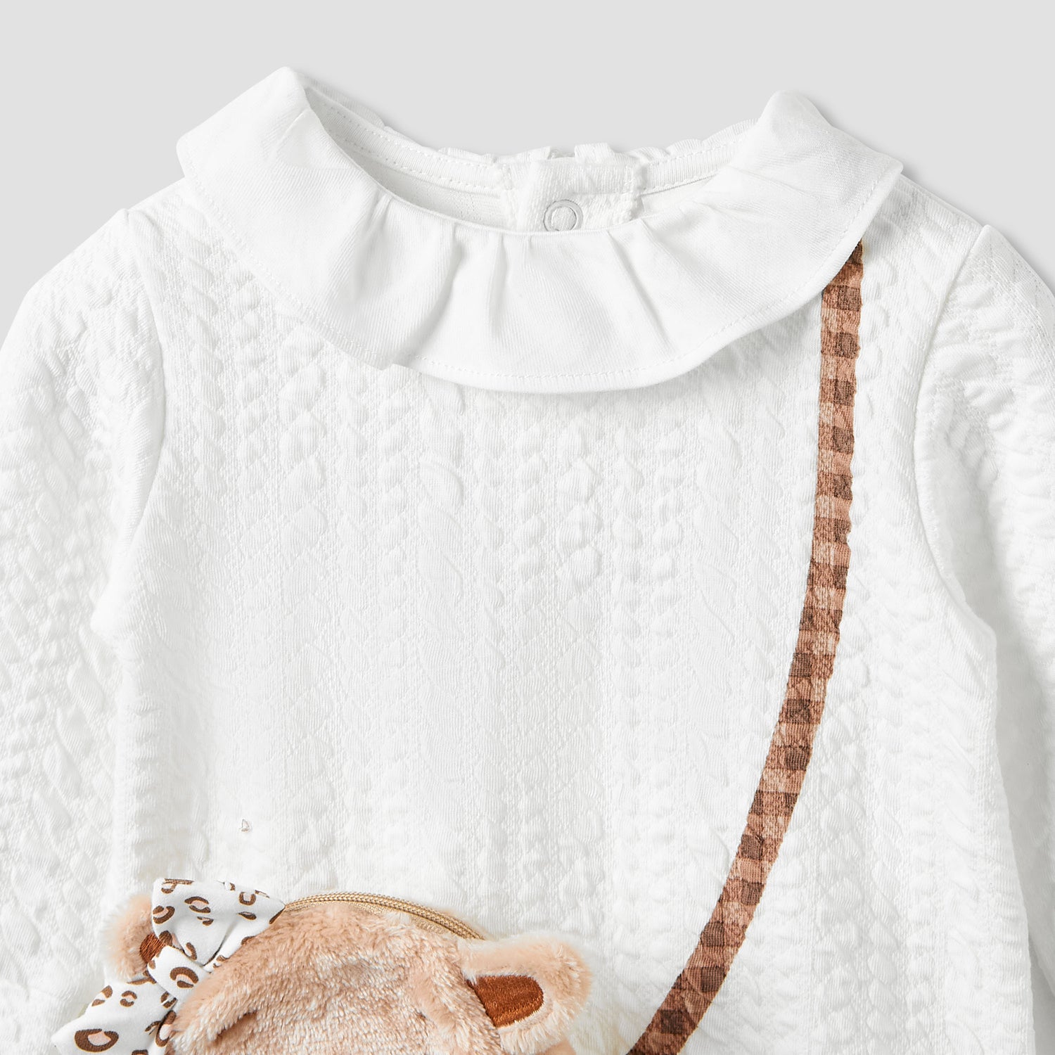 Juniors Collar Neck Sleepsuit with Beanie - Long Sleeves