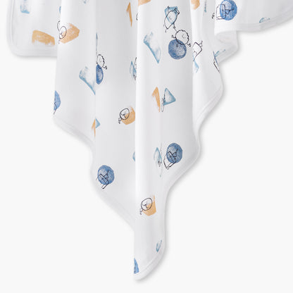 Juniors Baby Receiving Blanket with Print - Cotton