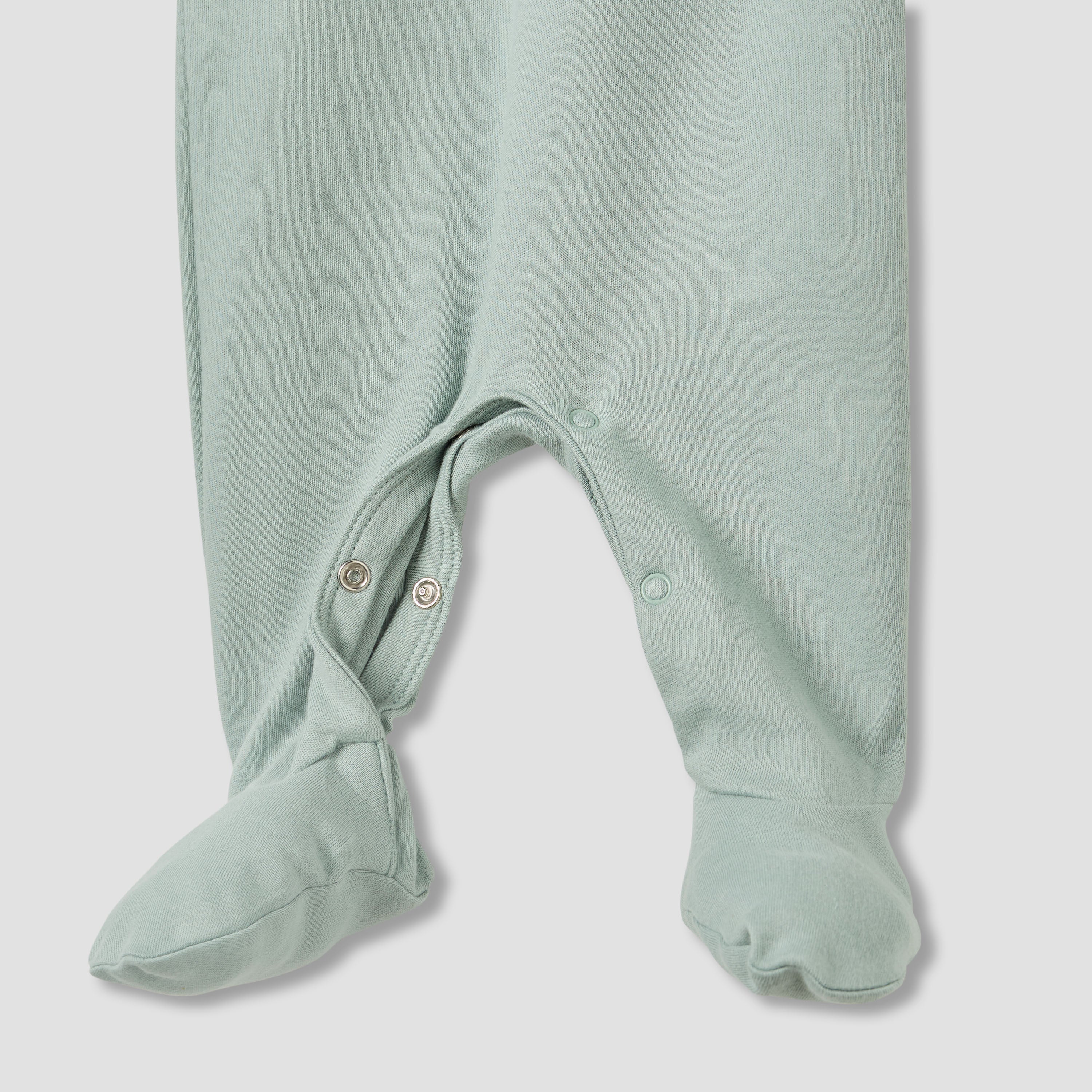 Juniors Collared Sleepsuit with Safari Print - Cotton - Long Sleeves