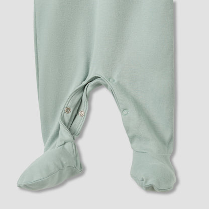 Juniors Collared Sleepsuit with Safari Print - Cotton - Long Sleeves