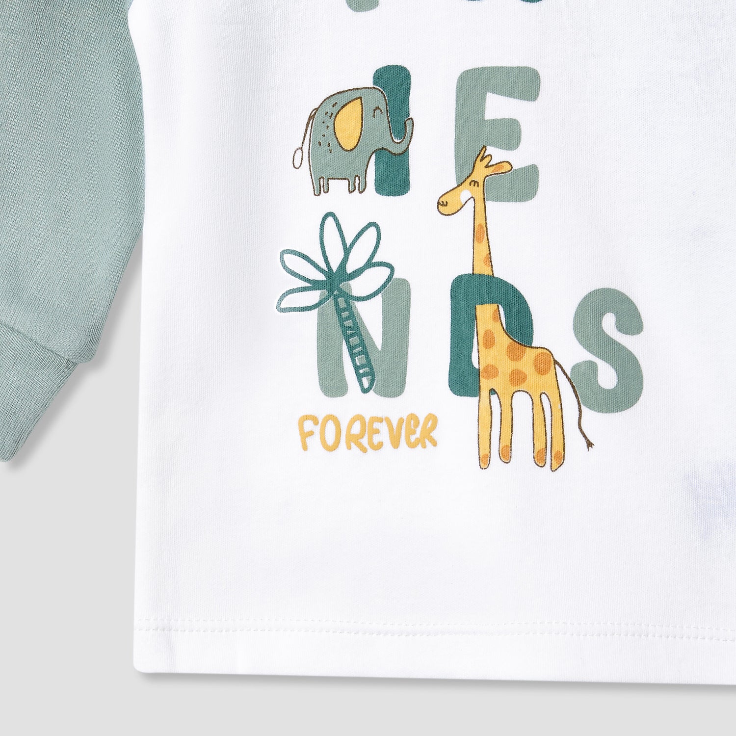 Juniors Printed Raglan Sleeve T-shirt and Pyjama Set