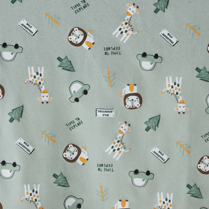 Juniors Baby Receiving Blanket with Animal Print - Cotton