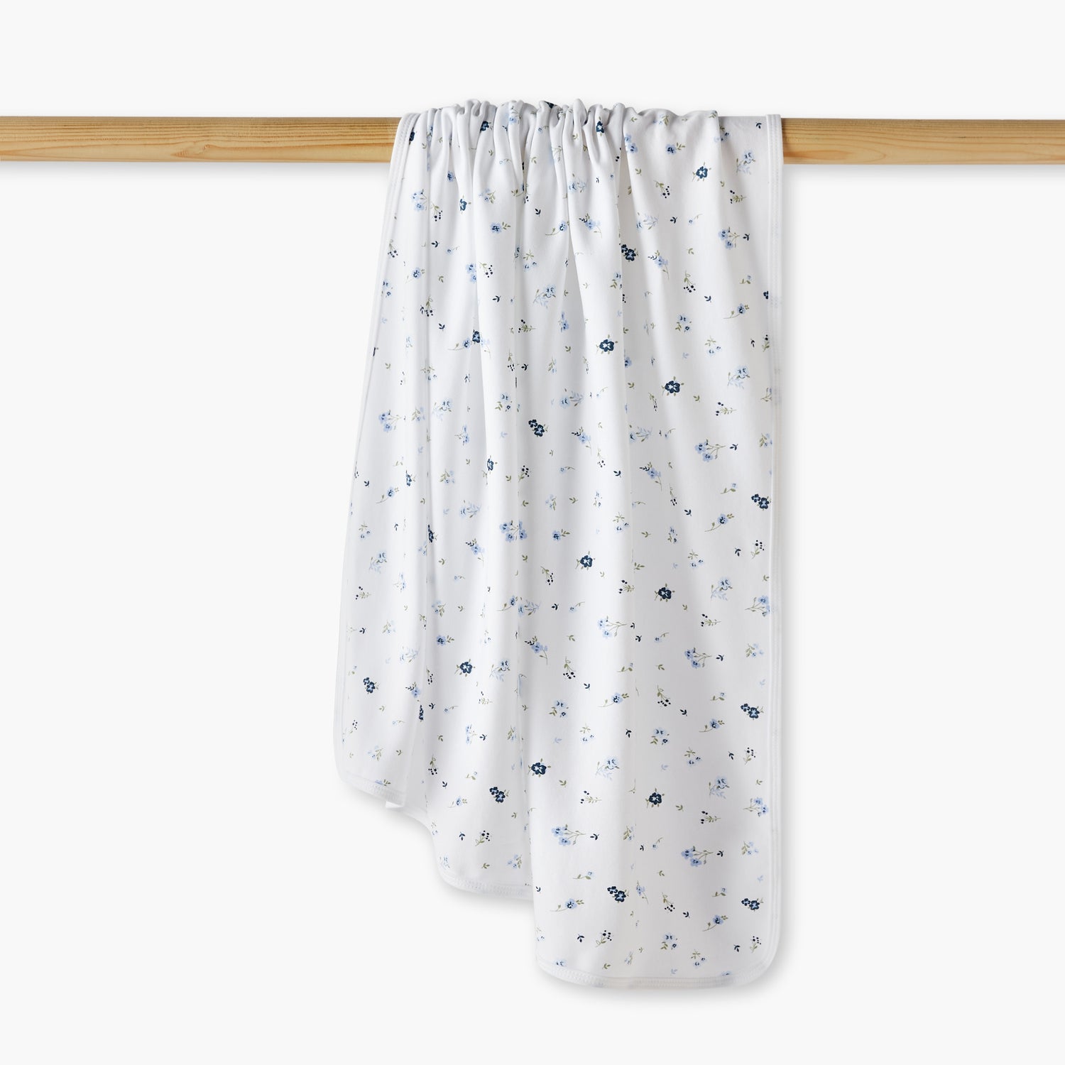 Juniors Floral Print Receiving Blanket - 70x70 cm - White / 0-6 mths