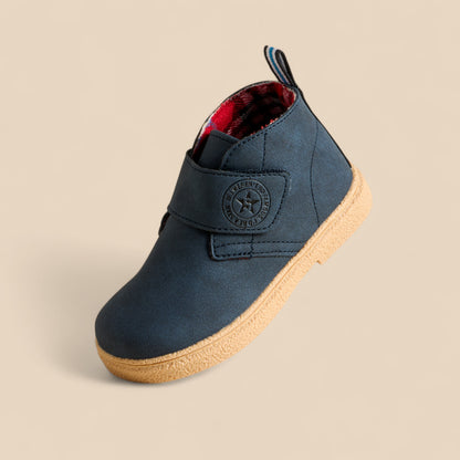 Plain Boots with Hook and Loop Closure