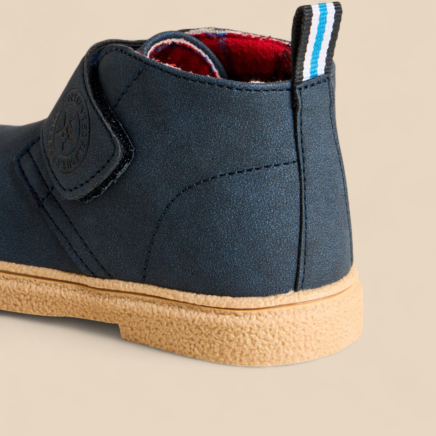 Plain Boots with Hook and Loop Closure