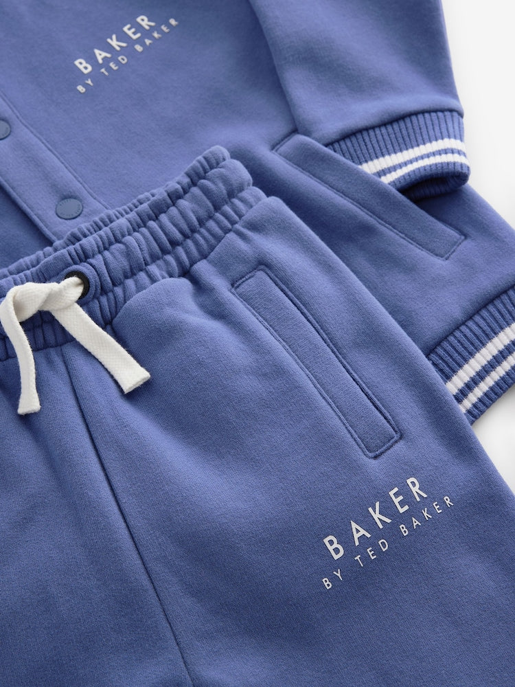 Baker by Ted Baker 3 Piece Varsity Jacket T-Shirt and Jogger Set