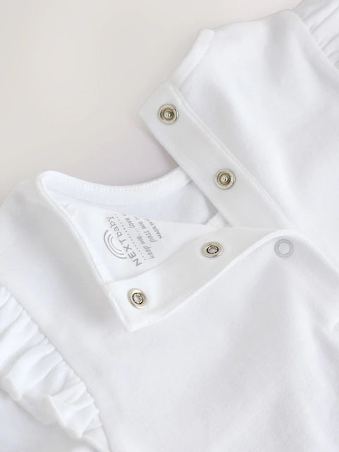 White Occasion Baby Sleepsuit (0mths-2yrs)