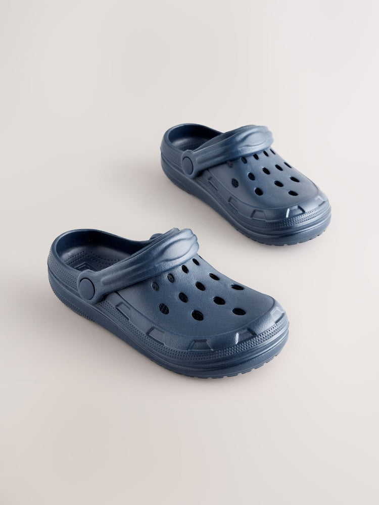 Navy Clogs