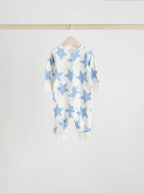 Blue Star Baby Footless Sleepsuits 4 Pack (0mths-3yrs)