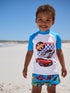 Hot Wheels Rash Vest and Swim Shorts Set (3mths-7yrs) - Size 3-6 Months (62-68cm) - Hot Wheels