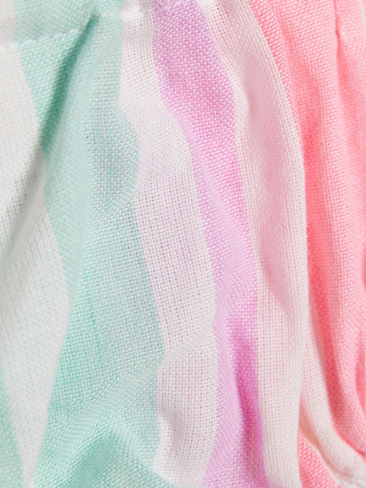 River Island Pink Bloomer Stripe Top &amp; Short Set