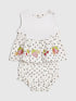 River Island White Bloomer Polka Dot Top & Short Set