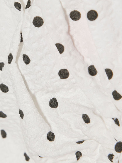 River Island White Bloomer Polka Dot Top &amp; Short Set