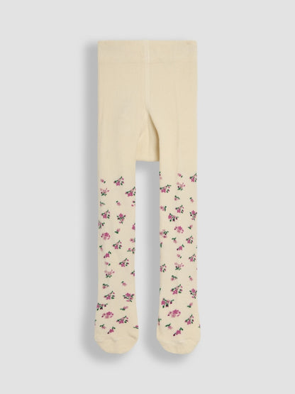 JoJo Maman Bébé Pastel Pink 2-Pack Cotton Rich Tights - Size Up To 6 Months (50 - 68cm)