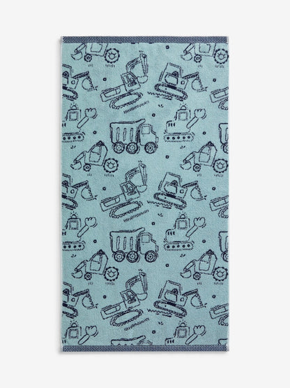 Blue Kids 100% Cotton Towels - Size Hand Towel (90cm x 50cm)