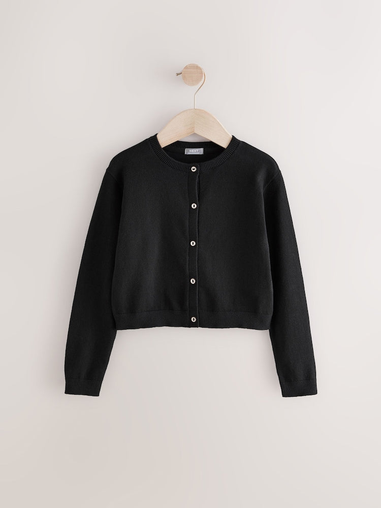 Black Button Up Cardigan (3mths-16yrs)