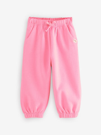 Bright Pink Cuffed Sweat Joggers (3mths-7yrs) - Size 3-6 Months (62-68cm)