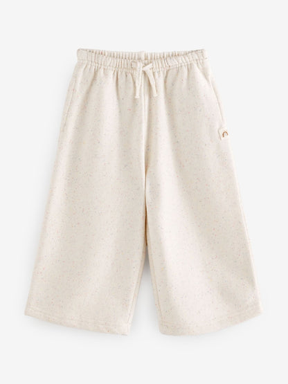 Oatmeal Wide Leg Sweat Joggers (3mths-7yrs) - Size 3-6 Months (62-68cm)