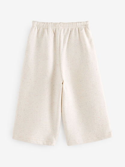 Oatmeal Wide Leg Sweat Joggers (3mths-7yrs) - Size 3-6 Months (62-68cm)