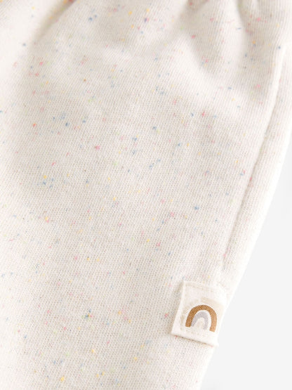 Oatmeal Wide Leg Sweat Joggers (3mths-7yrs) - Size 3-6 Months (62-68cm)