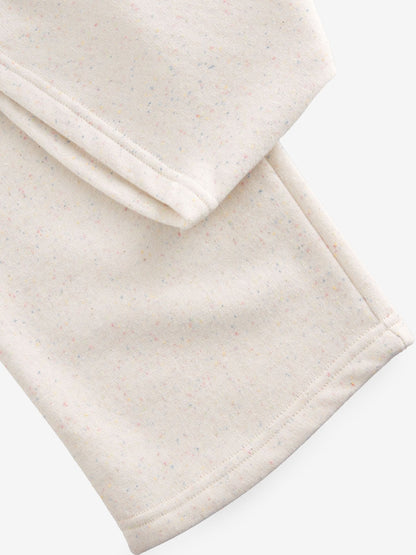 Oatmeal Wide Leg Sweat Joggers (3mths-7yrs) - Size 3-6 Months (62-68cm)