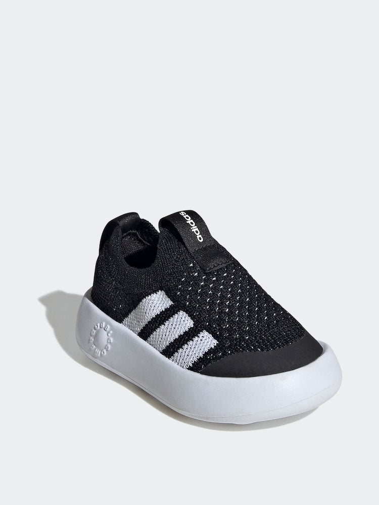 adidas Black Bubblecomfy Slip On Infant Trainers
