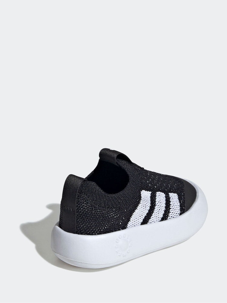 adidas Black Bubblecomfy Slip On Infant Trainers