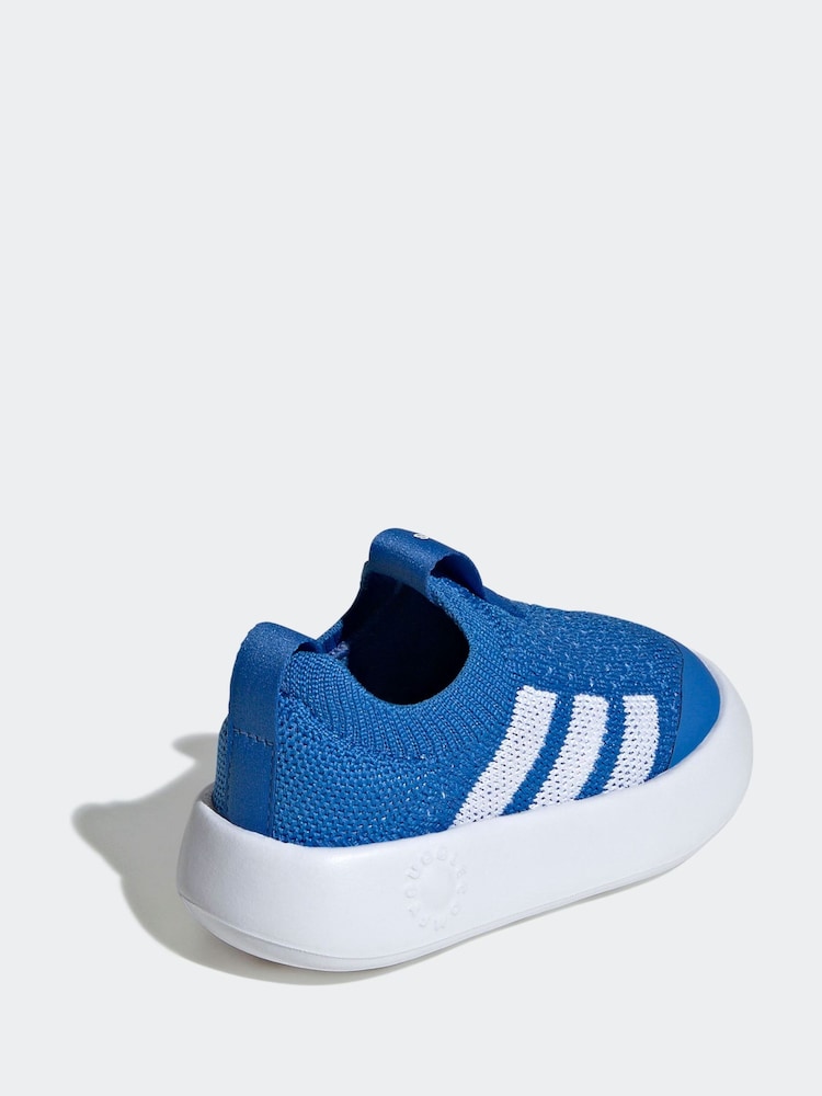 adidas Blue Bubblecomfy Slip On Infant Trainers
