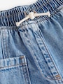 Mid Blue Denim Barrel 100% Cotton Jeans (3mths-7yrs) - Size 3-6 Months (62-68cm)