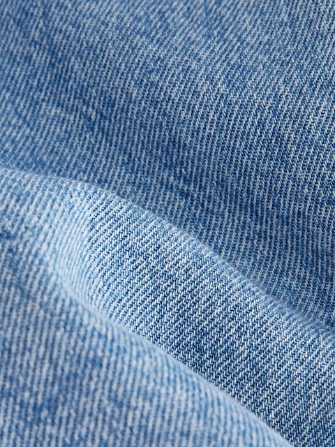 Mid Blue Denim Barrel 100% Cotton Jeans (3mths-7yrs) - Size 3-6 Months (62-68cm)