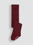 JoJo Maman Bébé Wine Cotton Rich Plain Tights - Size Up To 6 Months (50 - 68cm)