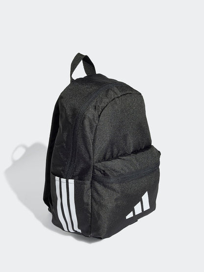 adidas Black 3 Bar Kids Backpack - Size One