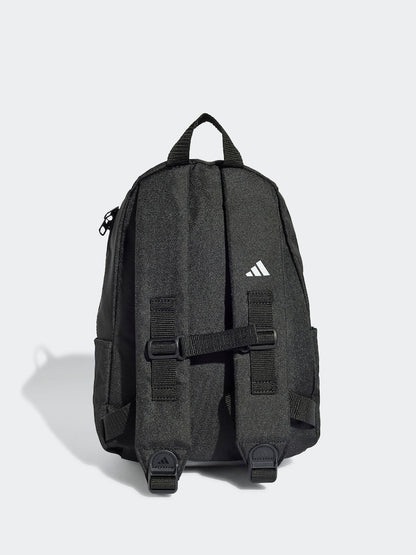 adidas Black 3 Bar Kids Backpack - Size One