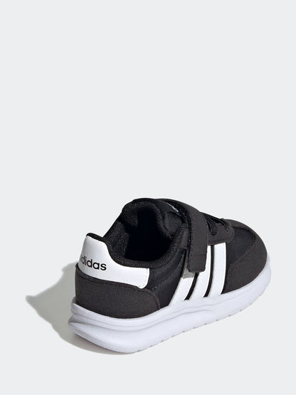 adidas Black/White Run 70s 2.0 Hook and Loop Infant Trainers