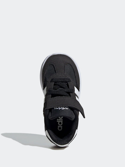 adidas Black/White Run 70s 2.0 Hook and Loop Infant Trainers