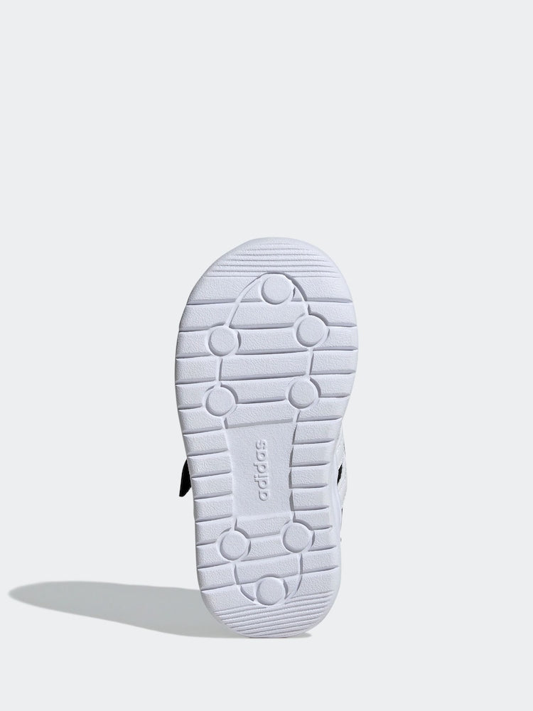 adidas Black/White Run 70s 2.0 Hook and Loop Infant Trainers