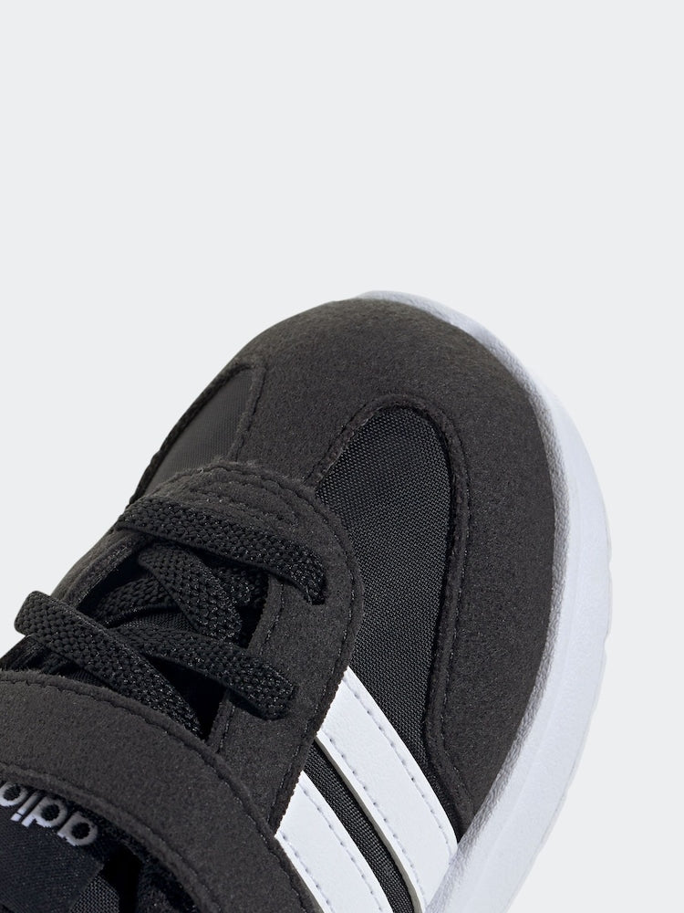 adidas Black/White Run 70s 2.0 Hook and Loop Infant Trainers