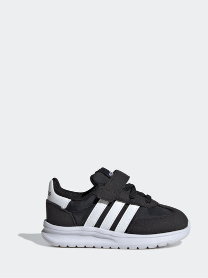 adidas Black/White Run 70s 2.0 Hook and Loop Infant Trainers