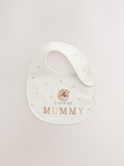 Neutral Character I Love My Mummy/Daddy Baby Bibs 2 Pack - Size One