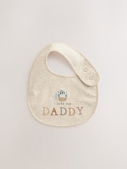 Neutral Character I Love My Mummy/Daddy Baby Bibs 2 Pack - Size One