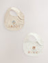 Neutral Character I Love My Mummy/Daddy Baby Bibs 2 Pack - Up to 1 Month (50-56cm)