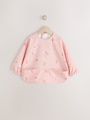 Pink Unicorn Fairies Weaning And Feeding Sleeved Bib - Size 6-12 Months (68-80cm)